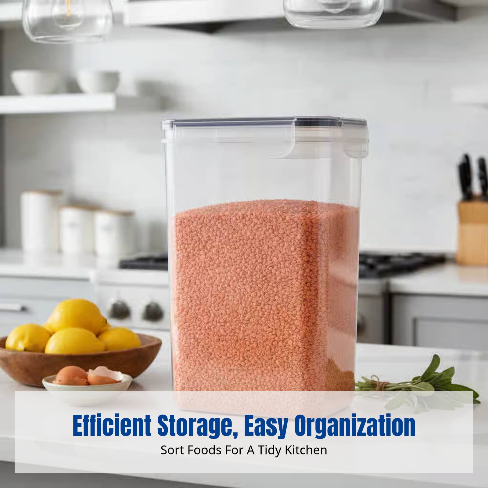 Food Storage Kitchen Container Set - Set Wadah Penyimpanan Makanan Kedap Udara,
