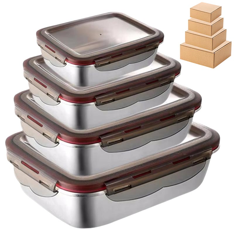 Food Storage Tupperware - Kotak makan siang baja tahan karat