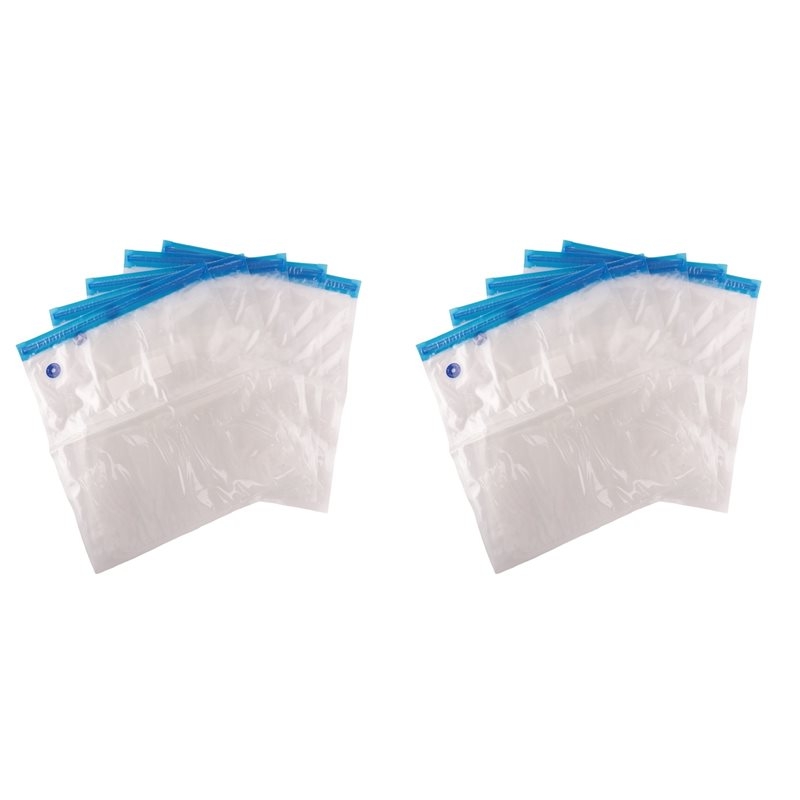Food Storage Vacuum Pump - 10 Buah Tas Ritsleting Penyimpanan Makanan
