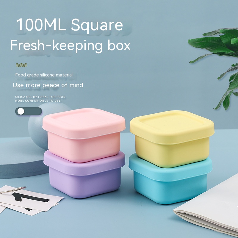 Food Storage Safety - Kotak Makan Siang Silikon Tertutup untuk