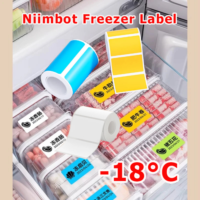 Food Storage And Temperature - Kertas Label Freezer NIIMBOT B1/B21/B31/B203/B3S Tahan
