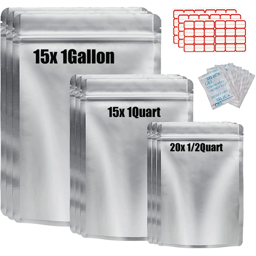 Food Storage Oxygen Absorbers - 50Pcs Kantong Kemasan Aluminium Foil Dengan