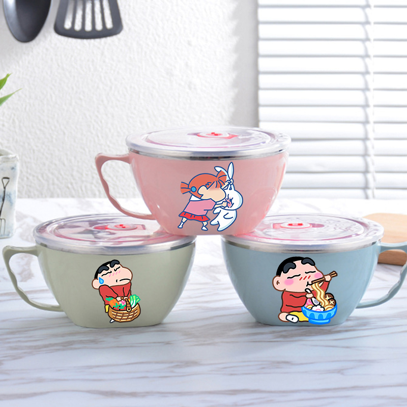 Food Storage In Room - Mangkuk Mie Crayon Shin-chan Mangkuk Baja