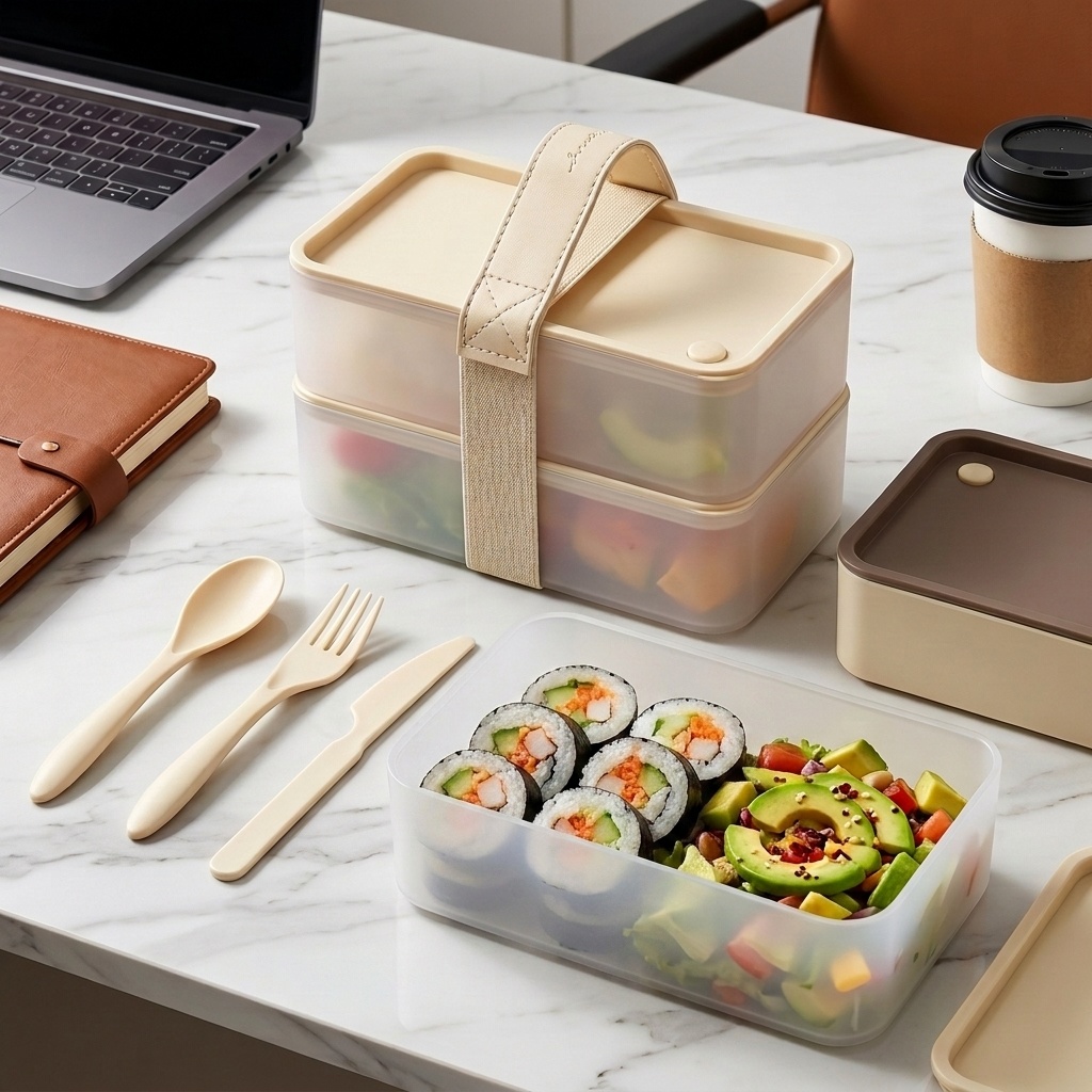 Food Storage Safety - Wadah Makanan Plastik Portabel Kotak Makan