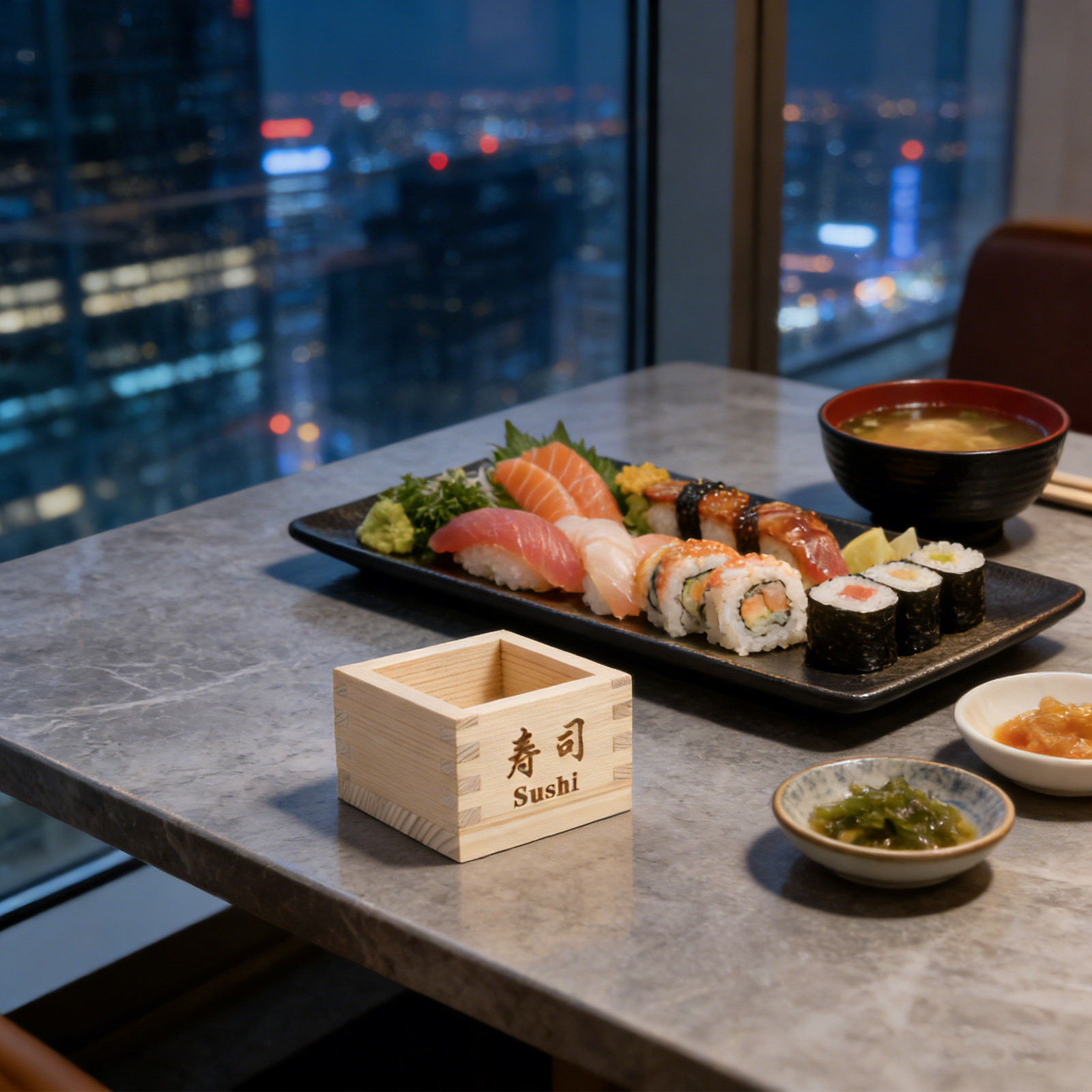 Food Storage Square Containers - Cangkir Sake Masu Jepang, Kotak Sake