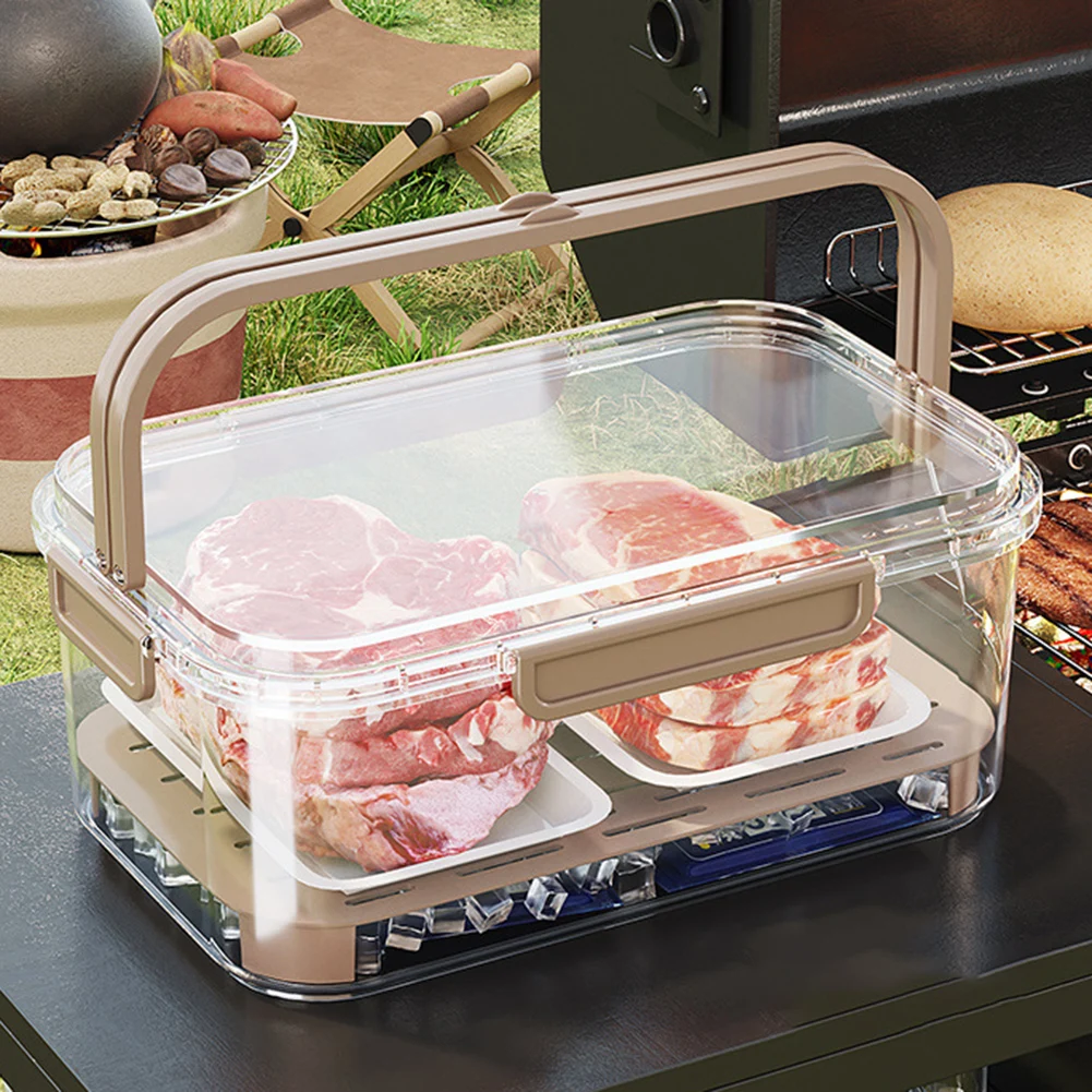 Food Storage Square Containers - Wadah Penyimpanan Makanan Portabel Kotak Kesegaran