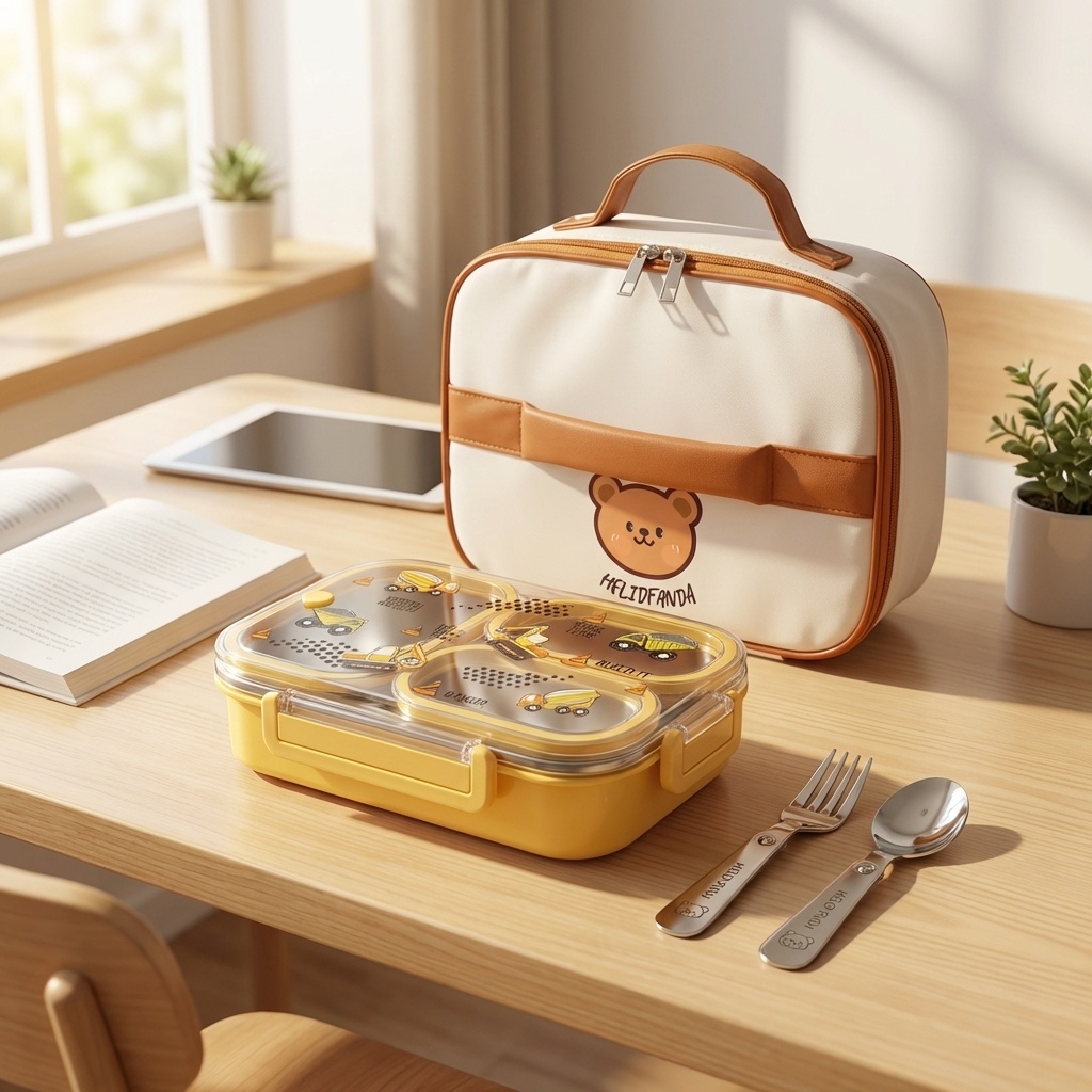 Food Storage Safety - Kotak Makan Bento 900ML Lucu dari