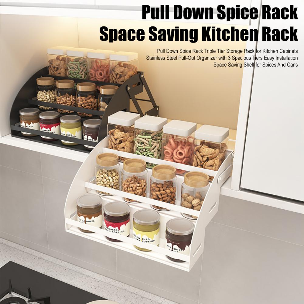 Food Storage Without Plastic - Rak Bumbu 3 Tingkat, Rak Bumbu