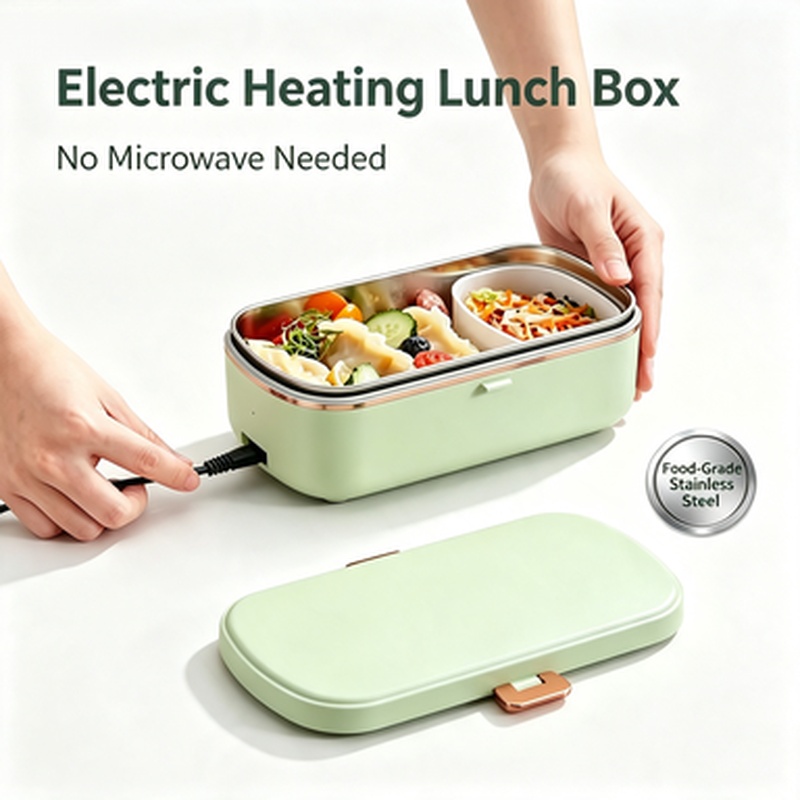 Portable Food Warmer - Panci Masak Uap Listrik Multifungsi 900ML,
