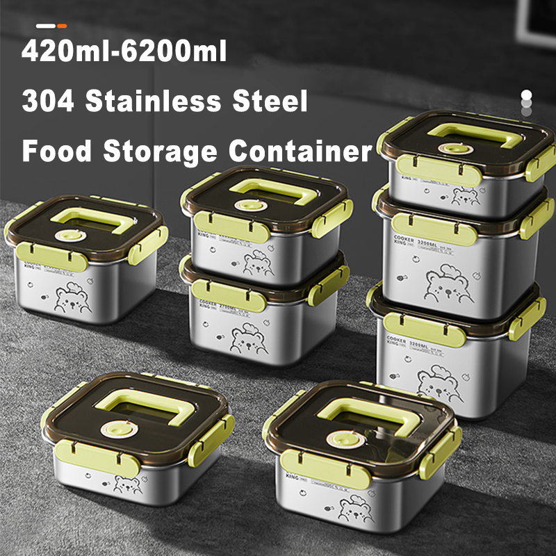 Stainless Lunch Box - COOKER KING 420Ml-6200Ml Wadah Penyimpanan Makanan
