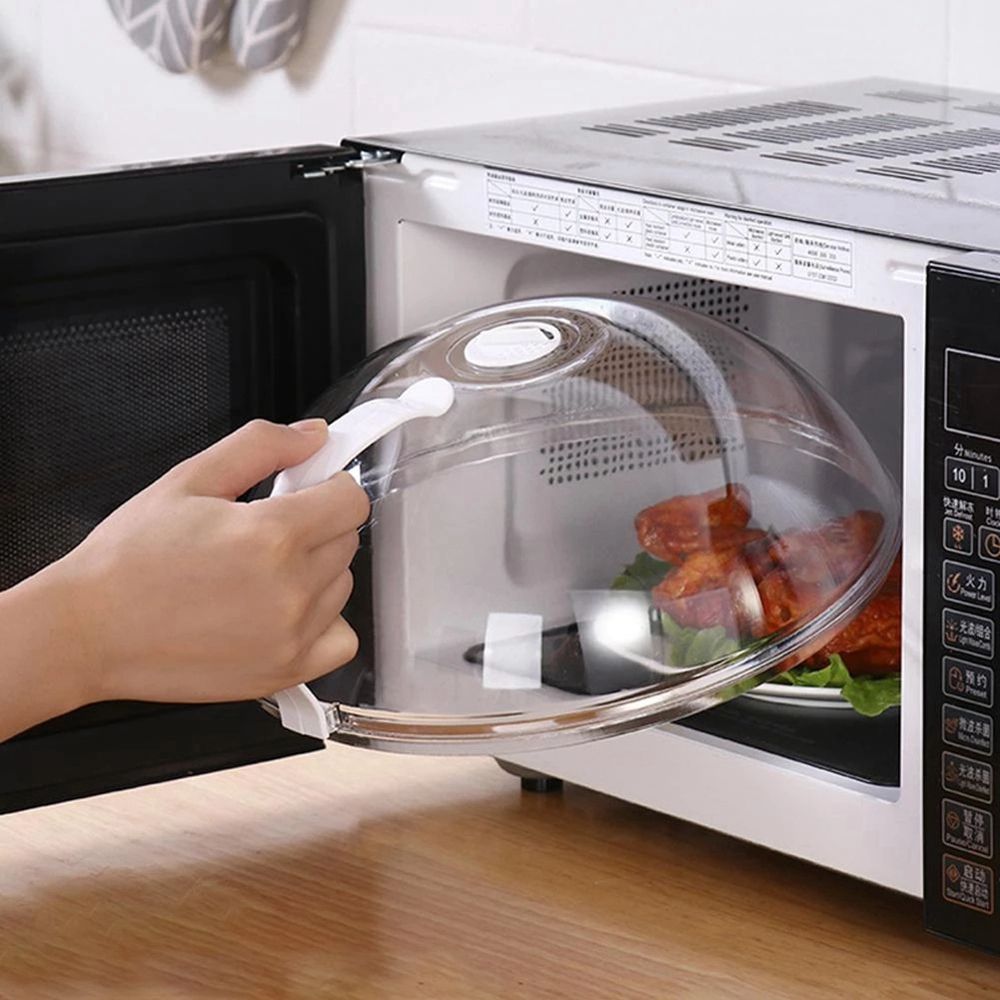 Food Storage Tupperware - 1 buah penutup cipratan Microwave profesional,