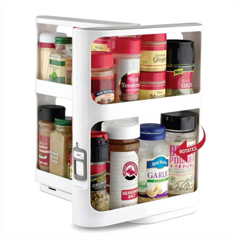 Food Storage Without Plastic - Rak Putar Penyimpanan Multi Lapis, Kabinet