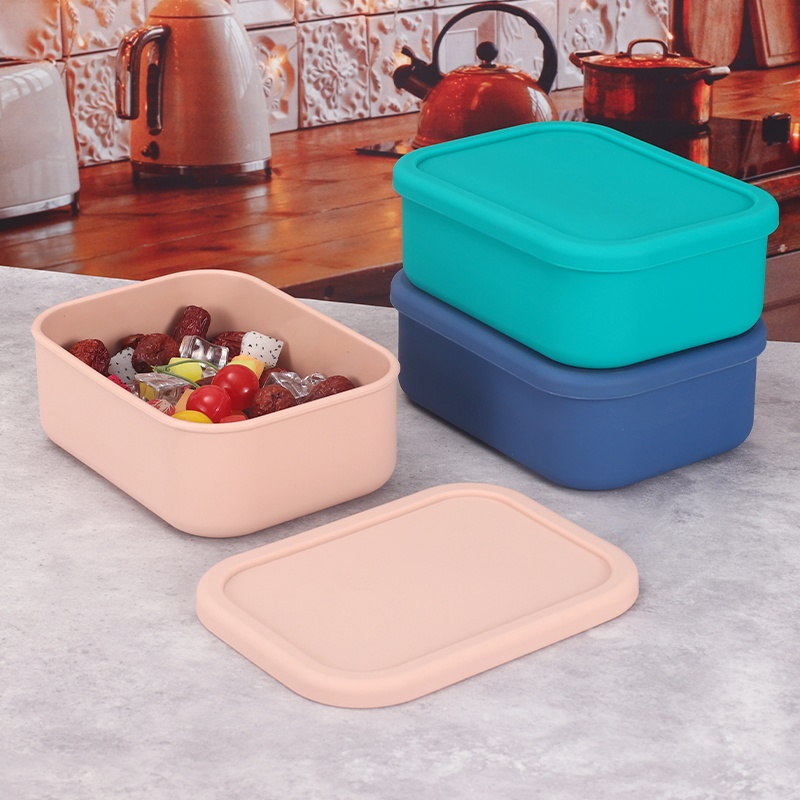 Food Storage Tupperware - YONG HAO Kotak Bento Silikon Persegi