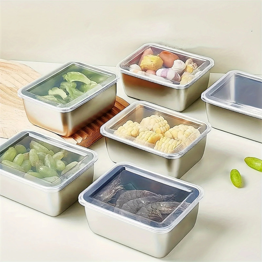Stainless Lunch Box - Kotak penyimpanan makanan Stainless Steel, piring