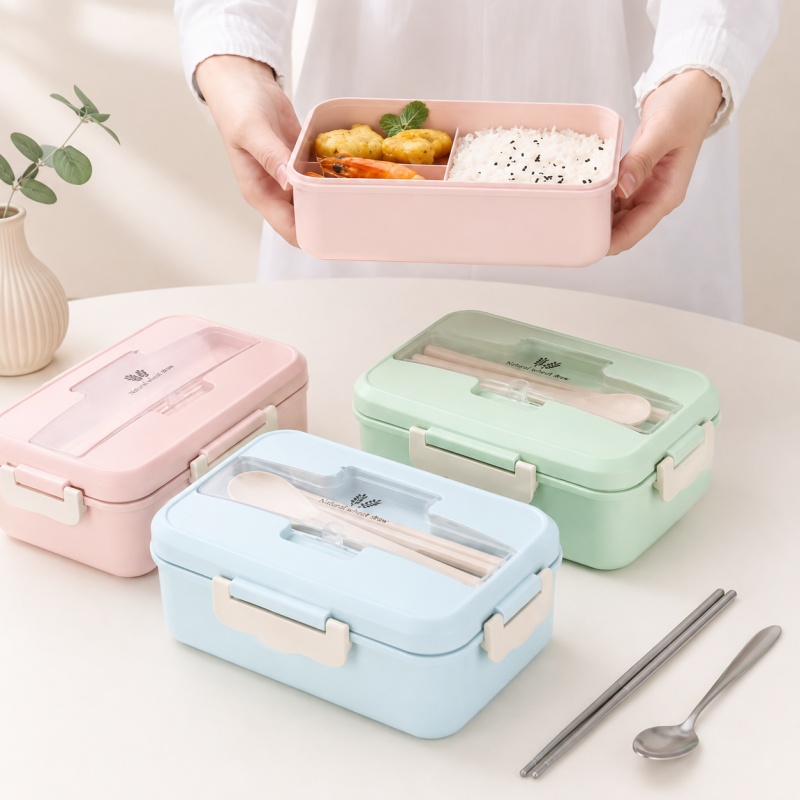 Food Storage Safety - Kotak Makan Siang dari Jerami Gandum,