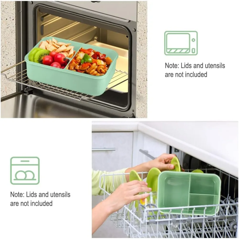 Kotak Makan Siang Bento 1200ML - Food Storage Safety ulasan dan harga