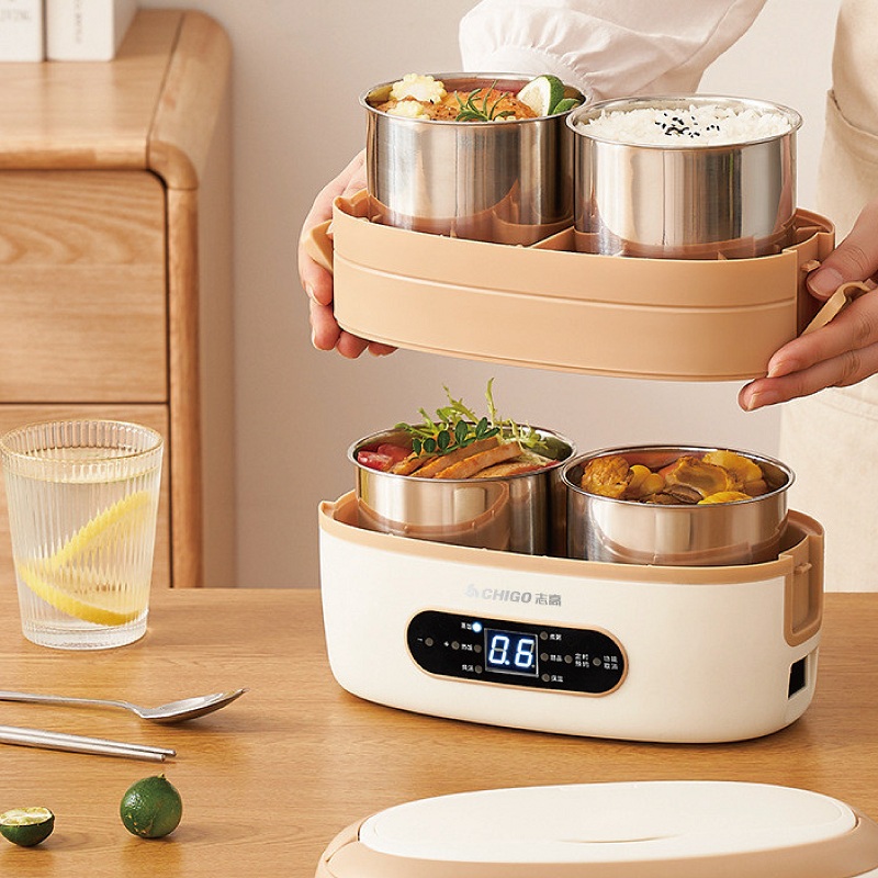 Kotak Makan Listrik Pintar 2L  - Stainless Lunch Box ulasan dan harga