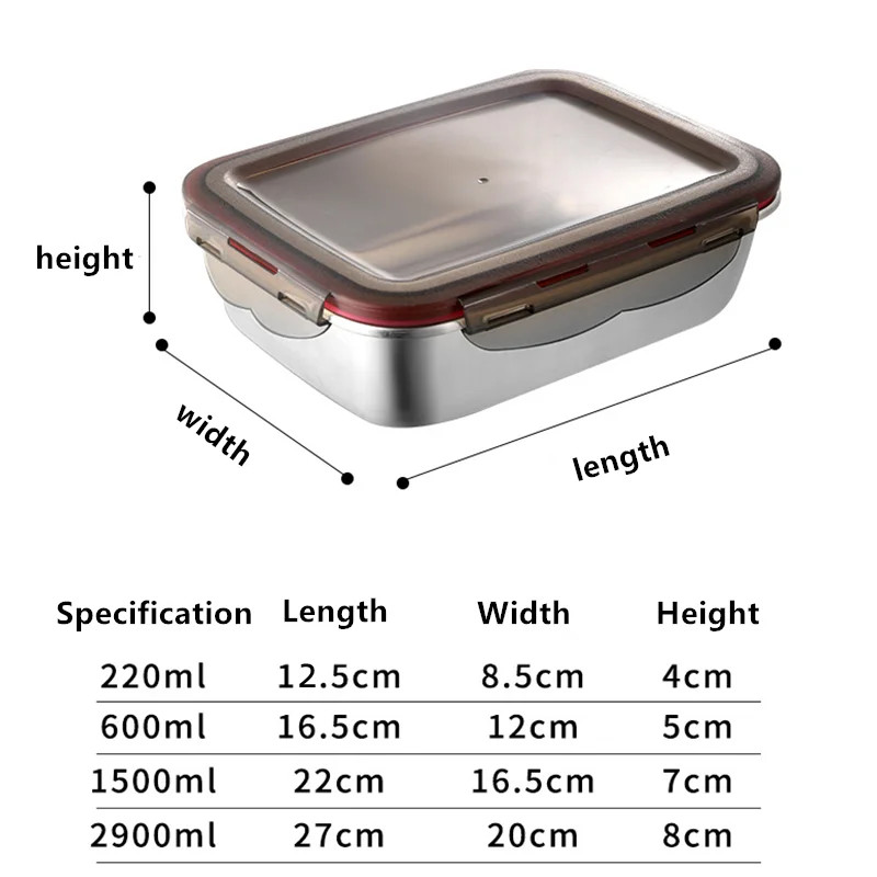 Kotak makan siang baja tahan k - Food Storage Tupperware ulasan dan harga
