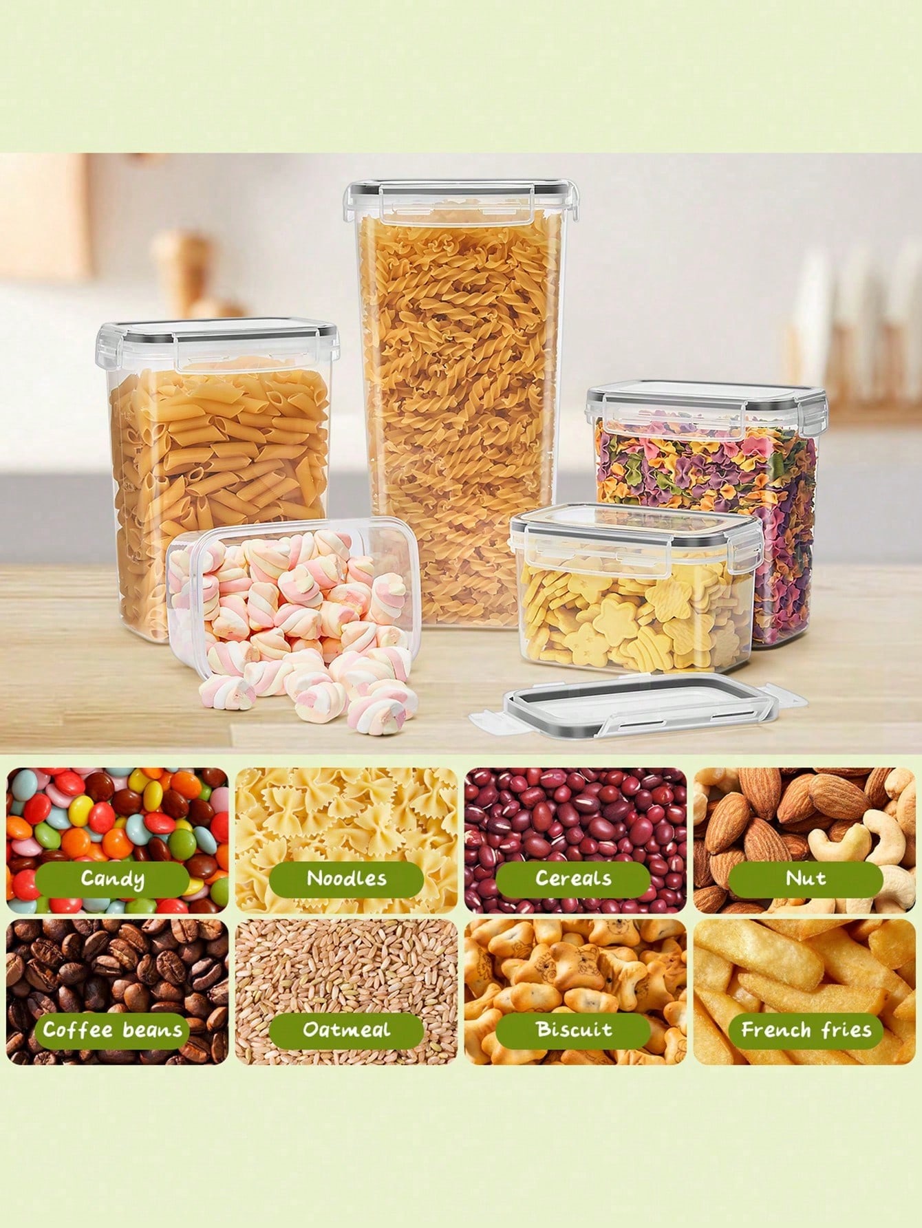 48 buah wadah penyimpanan maka - Food Storage Organization ulasan dan harga
