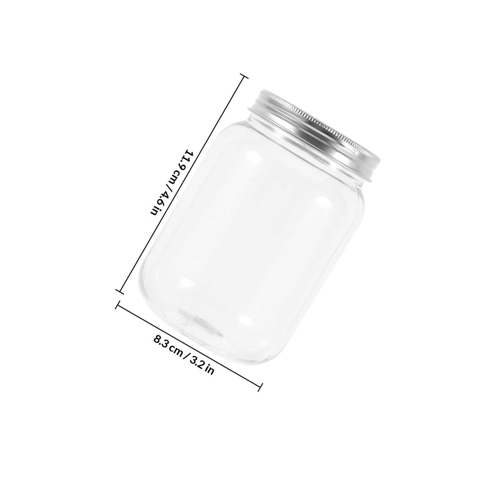 4Pcs Stoples Plastik Transpara - Food Storage Jars Plastic ulasan dan harga