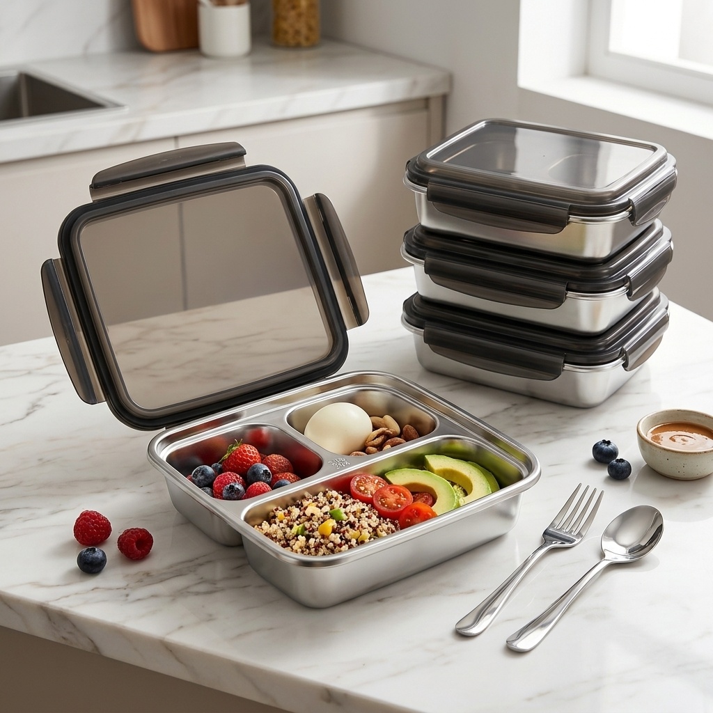 Wadah Makan Siang Kapasitas Be - Food Storage Safety ulasan dan harga