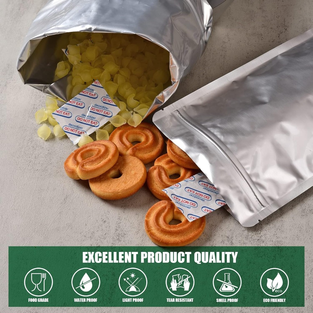 120 Kantong Mylar untuk Penyim - Food Storage Oxygen Absorbers ulasan dan harga