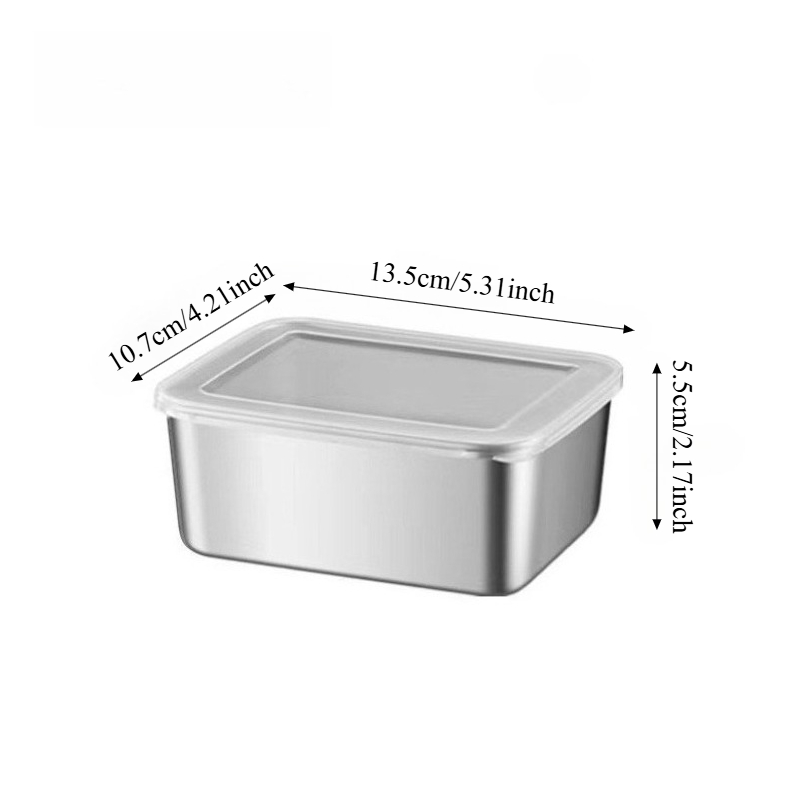 3/6Pcs Wadah Penyimpanan Makan - Stainless Lunch Box ulasan dan harga