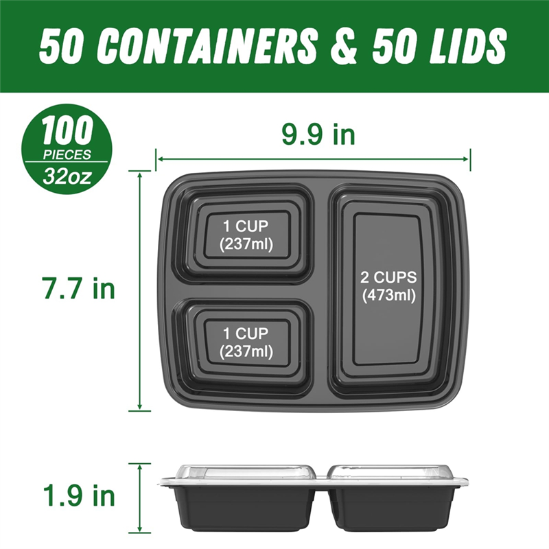 AT05-Wadah Makanan 32 Oz 50-Pa - Food Storage Without Plastic ulasan dan harga