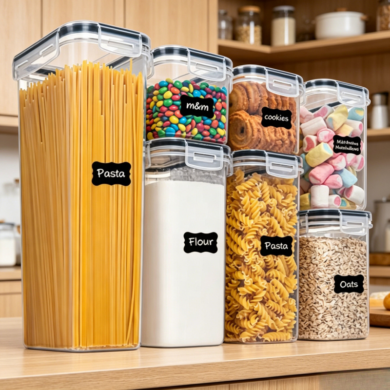 7Pcs Set Wadah Penyimpanan Mak - Food Storage Kitchen Container Set ulasan dan harga