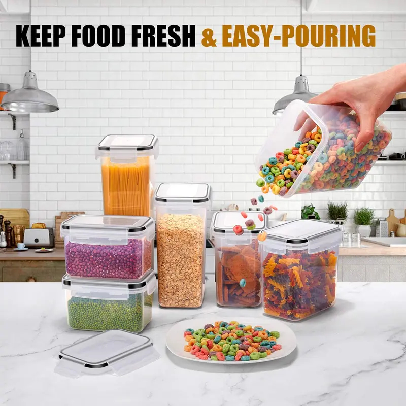 7Pcs Set Wadah Penyimpanan Mak - Food Storage Kitchen Container Set ulasan dan harga