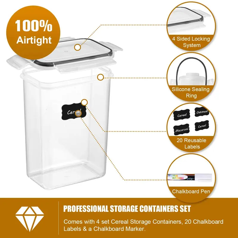 7Pcs Set Wadah Penyimpanan Mak - Food Storage Kitchen Container Set ulasan dan harga