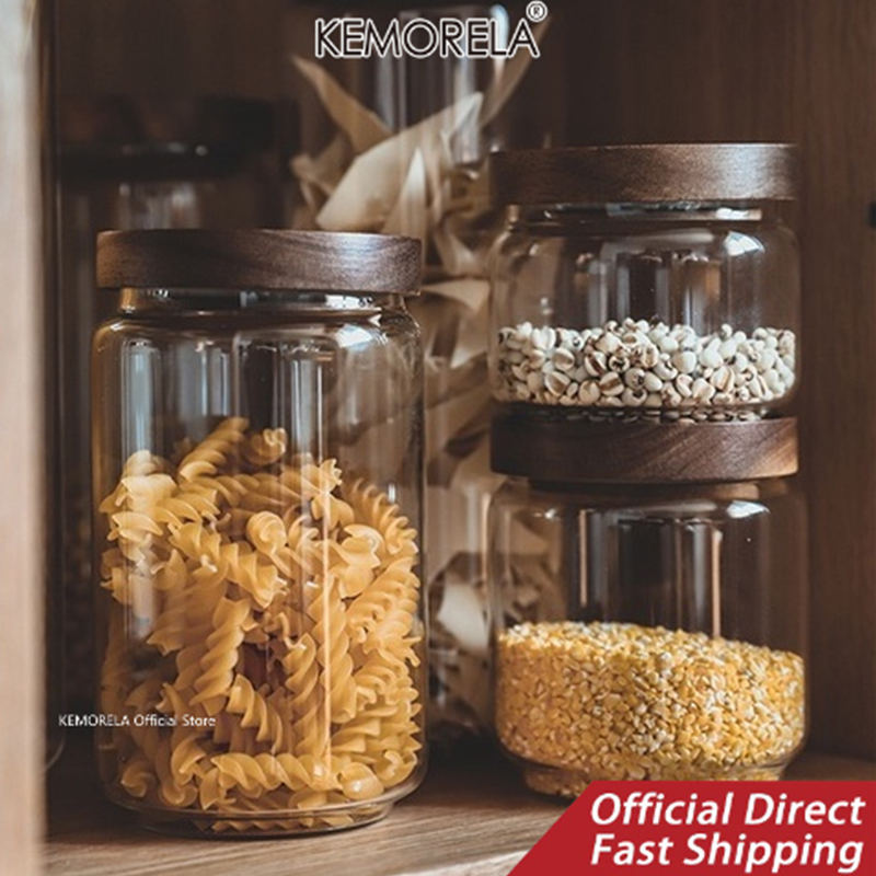 Botol penyimpanan dapur, wadah - Food Storage Jar Glass ulasan dan harga