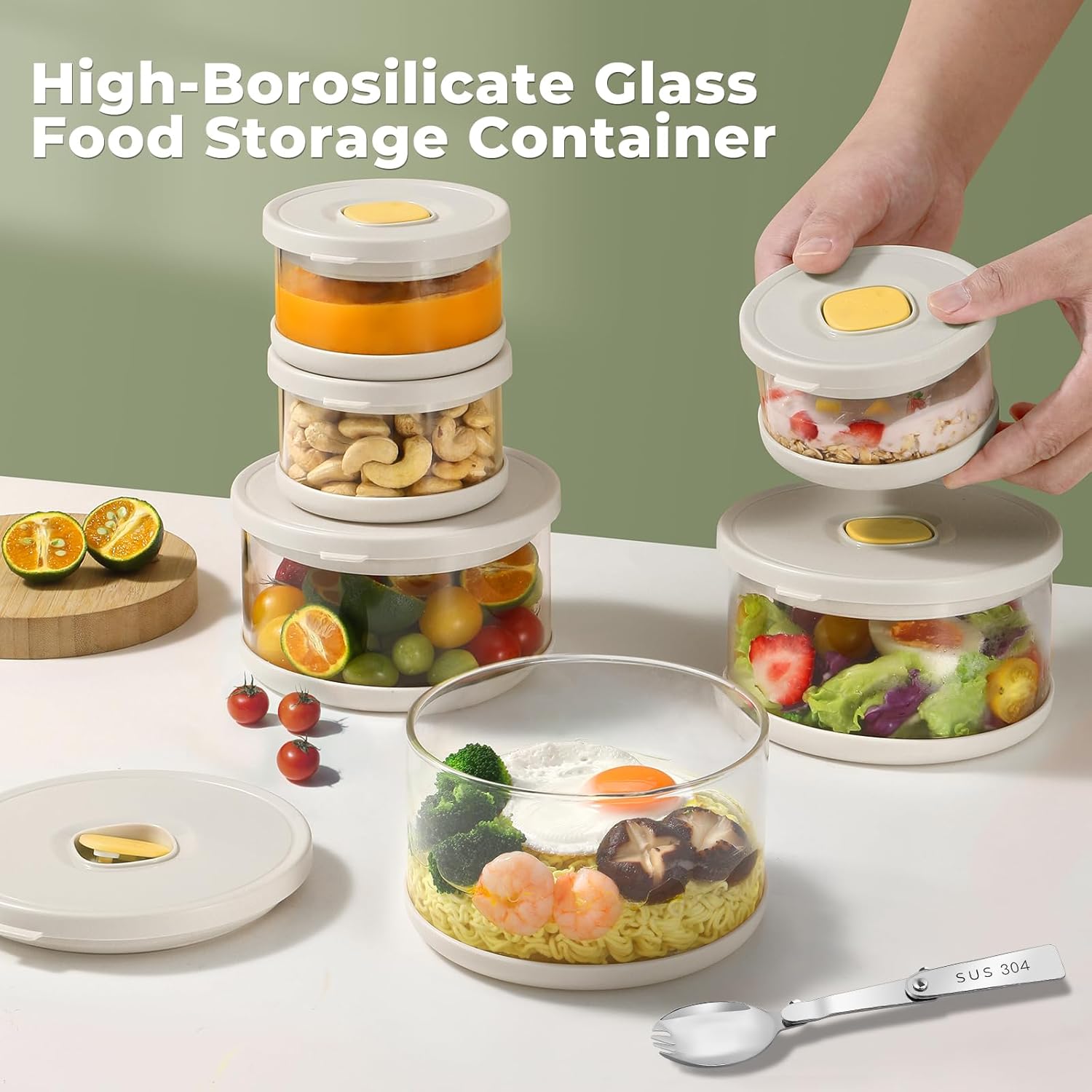 Set Wadah Tupperware Kaca Keda - Food Storage Tupperware ulasan dan harga