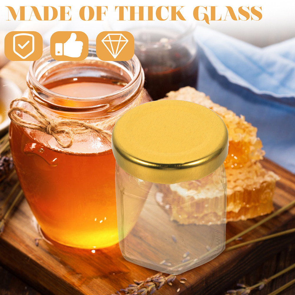 6 Buah Stoples Kaca Bentuk Hek - Food Storage Jar Glass ulasan dan harga