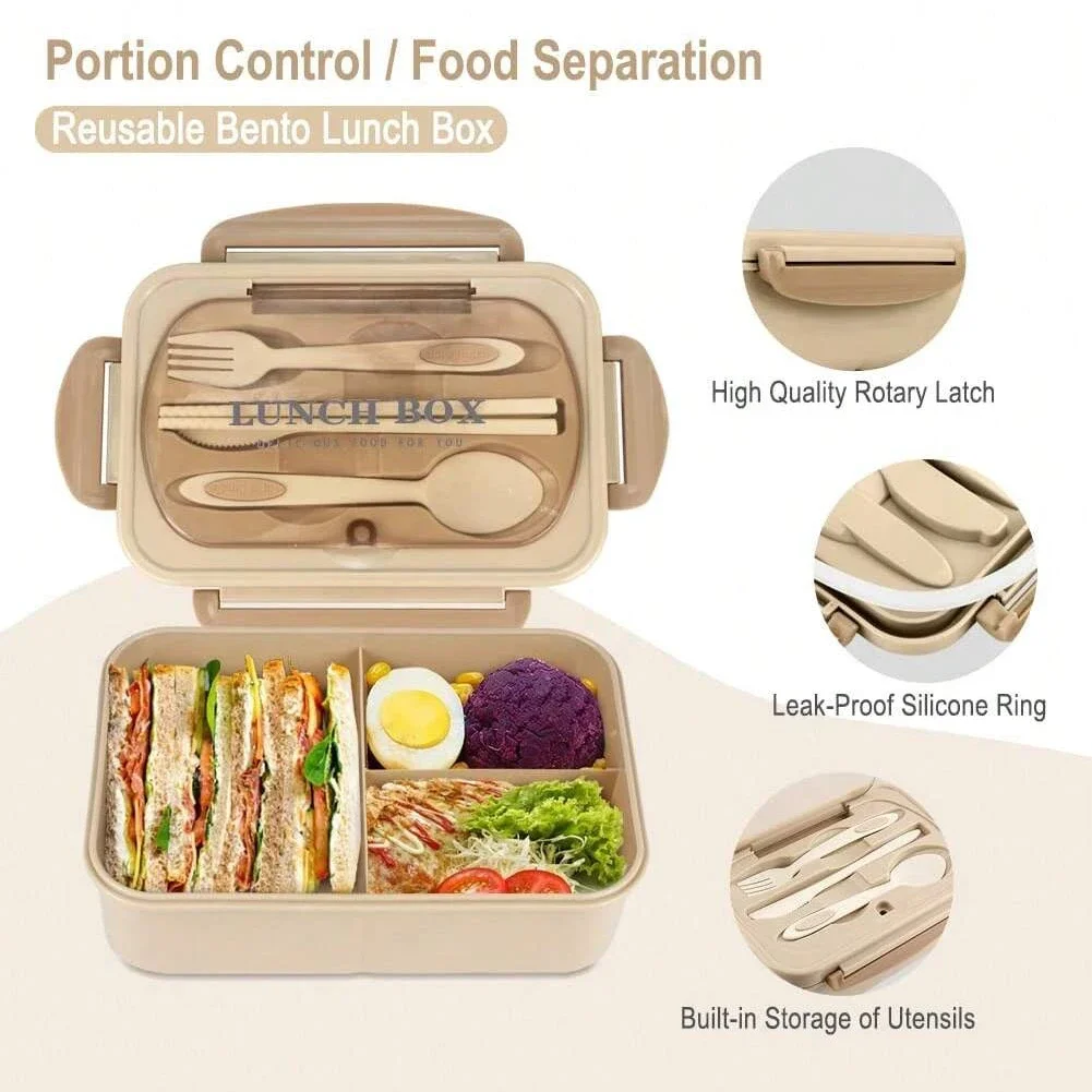 Kotak Bento Dewasa dengan 3 Ko - Food Storage Safety ulasan dan harga