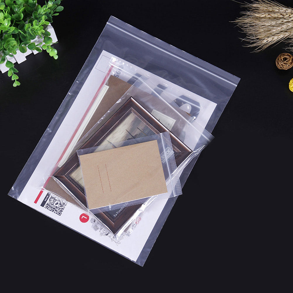 100pcs Kantong Plastik Transpa - Food Storage Usa ulasan dan harga