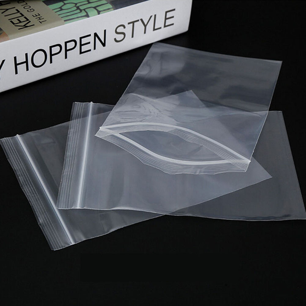 100pcs Kantong Plastik Transpa - Food Storage Usa ulasan dan harga