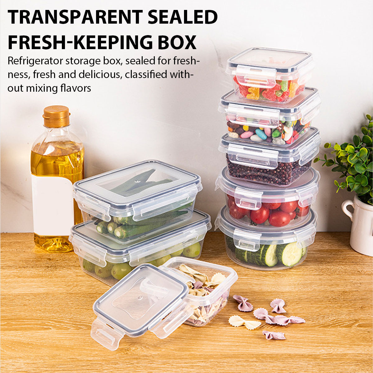 24Pcs/set Kotak Penyimpanan Ma - Food Storage Kitchen Container Set ulasan dan harga