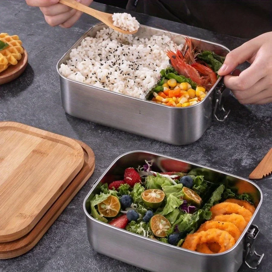 Kotak Makan Siang Tutup Bambu  - Stainless Lunch Box ulasan dan harga