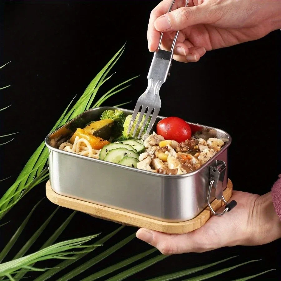 Kotak Makan Siang Tutup Bambu  - Stainless Lunch Box ulasan dan harga