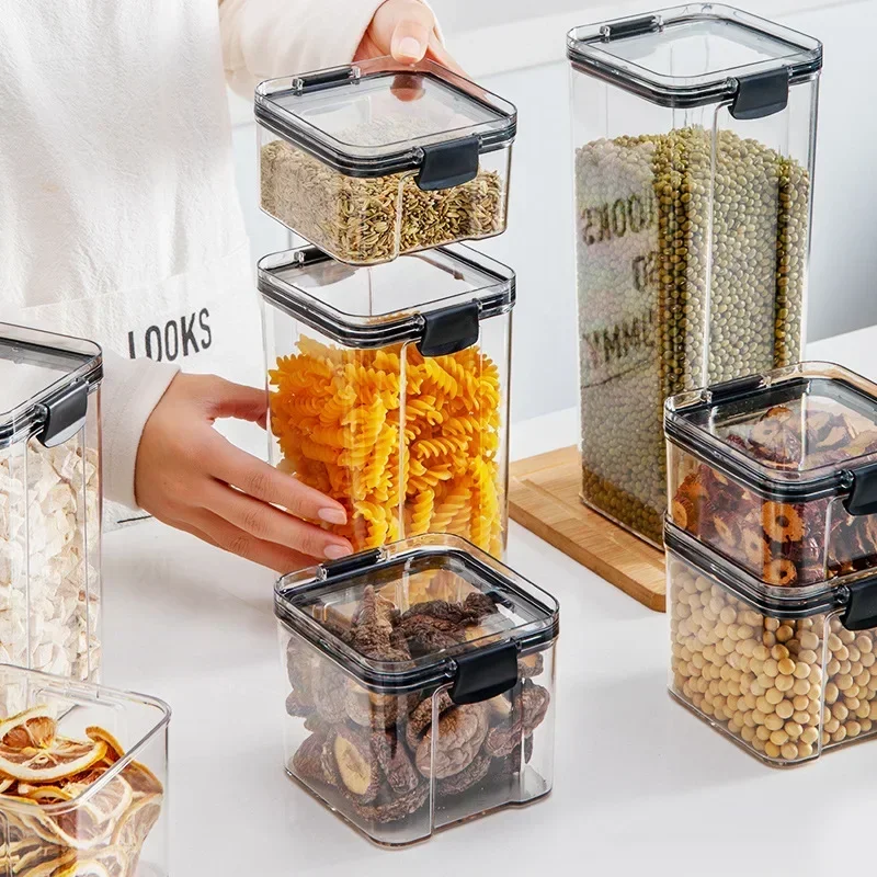 460-1800Ml Set Stackable Dapur - Food Storage Kitchen Container Set ulasan dan harga