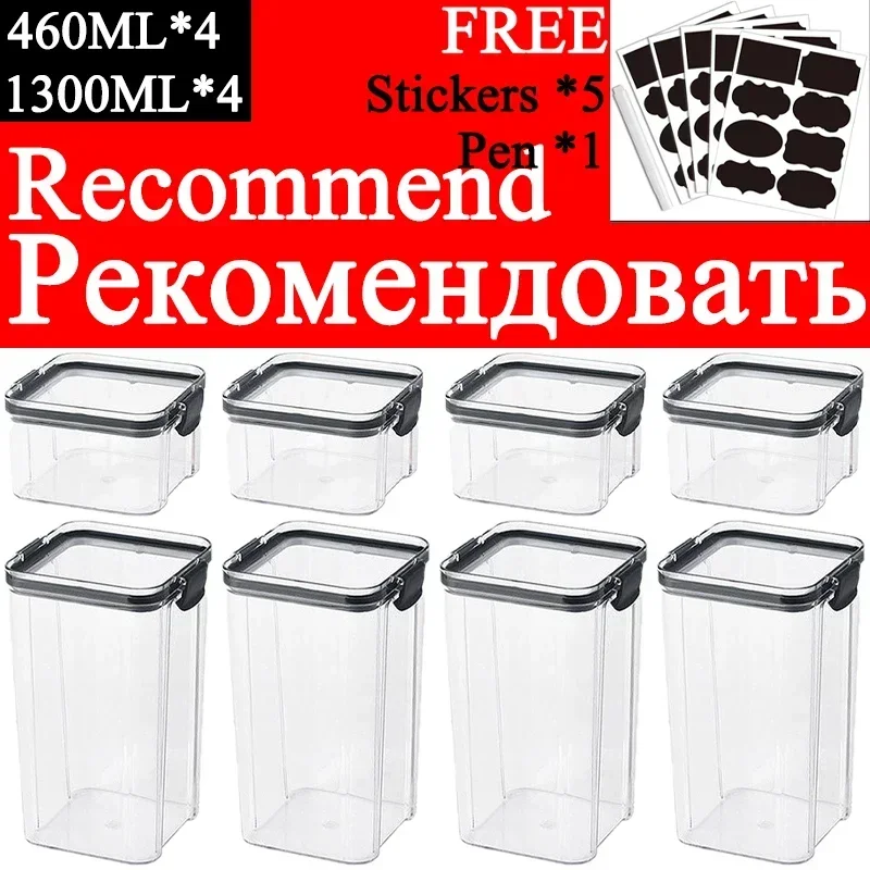 460-1800Ml Set Stackable Dapur - Food Storage Kitchen Container Set ulasan dan harga