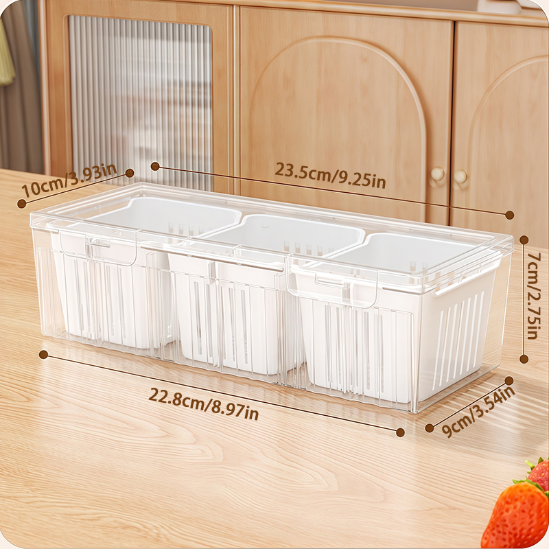 1 Set Aksesoris Kulkas Dapur d - Food Storage Kitchen Container Set ulasan dan harga