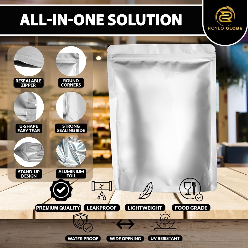 100 Buah Tas Mylar 2 Quart den - Food Storage Oxygen Absorbers ulasan dan harga