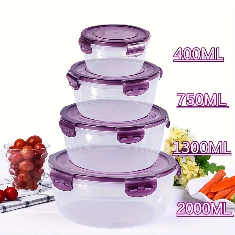 4 Wadah Penyimpanan Makanan Pl - Food Storage Square Containers ulasan dan harga