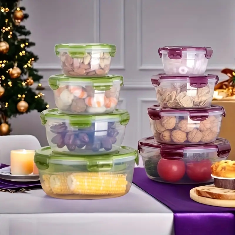 4 Wadah Penyimpanan Makanan Pl - Food Storage Square Containers ulasan dan harga