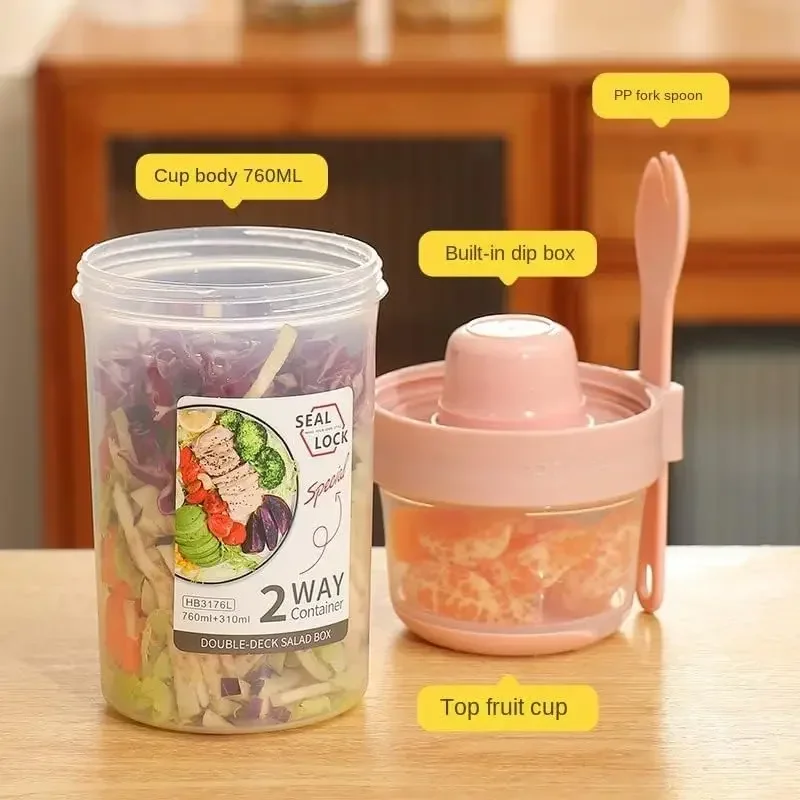 JUSTINLAU Cangkir Salad Pengur - Food Storage Tupperware ulasan dan harga