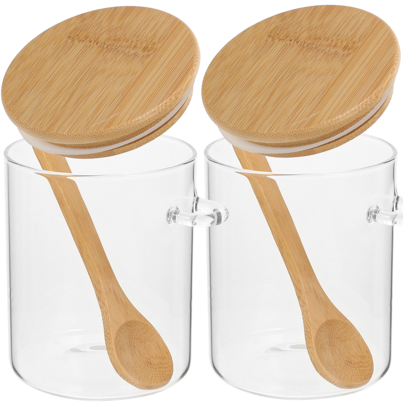 2 Buah Wadah Penyimpanan Tepun - Food Storage Jar Glass ulasan dan harga