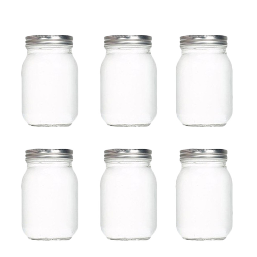 6 Buah Stoples Kaca Bulat Tran - Food Storage Jar Glass ulasan dan harga