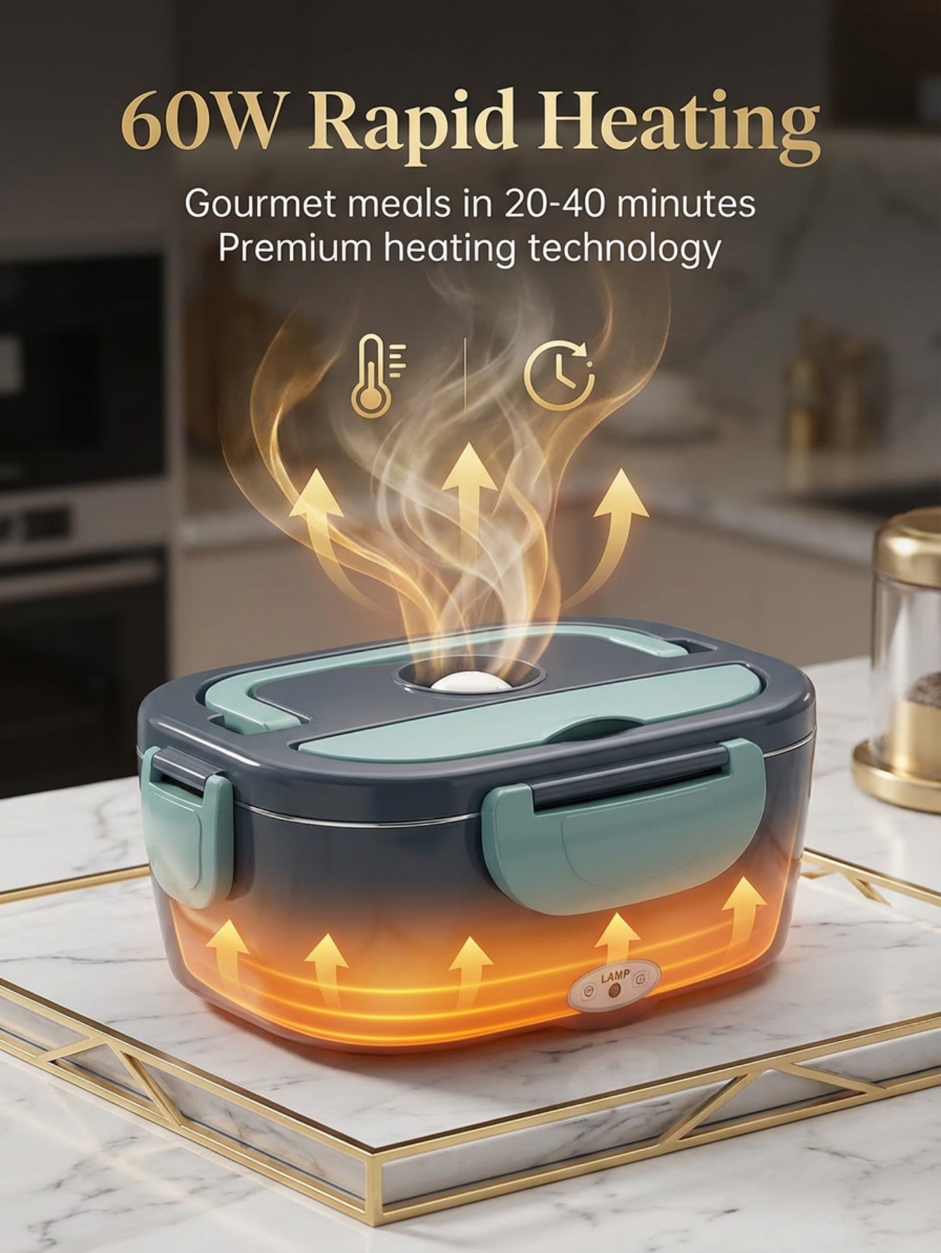 Kotak Makan Pemanas Listrik 60 - Portable Food Warmer ulasan dan harga